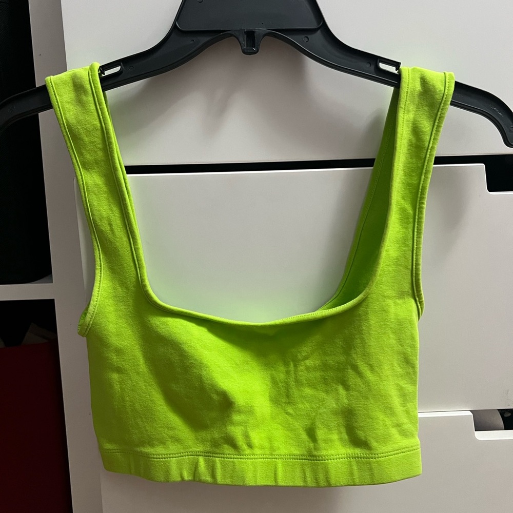 Zara Neon Lime Crop Top